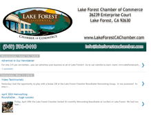 Tablet Screenshot of lakeforestchamberofcommerce.blogspot.com