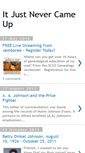 Mobile Screenshot of itjustnevercameup.blogspot.com