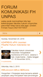 Mobile Screenshot of forumkomunikasifhunpas.blogspot.com