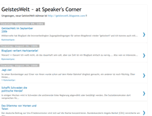 Tablet Screenshot of geisteswelt.blogspot.com