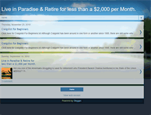 Tablet Screenshot of liveinparadiseretireforless.blogspot.com