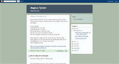 Desktop Screenshot of magnustycker.blogspot.com