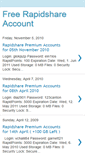 Mobile Screenshot of freerapidshare2009.blogspot.com