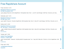 Tablet Screenshot of freerapidshare2009.blogspot.com