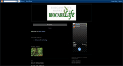 Desktop Screenshot of biocarelife.blogspot.com