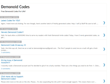 Tablet Screenshot of demonoid-codes.blogspot.com