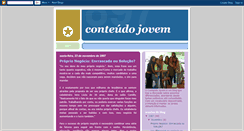 Desktop Screenshot of conteudojovem.blogspot.com