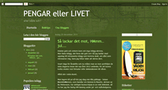 Desktop Screenshot of pengar-eller-livet.blogspot.com