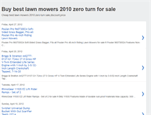 Tablet Screenshot of bestlawnmowers2010zeroturn.blogspot.com