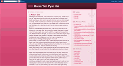 Desktop Screenshot of kaisayehpyarhai.blogspot.com