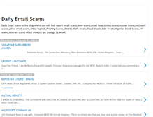 Tablet Screenshot of dailyemailscams.blogspot.com