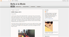 Desktop Screenshot of bella-alamode.blogspot.com