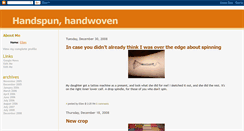 Desktop Screenshot of handspunhandwoven.blogspot.com