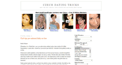 Desktop Screenshot of czechdatingtricks.blogspot.com