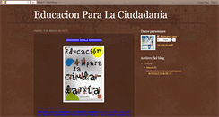 Desktop Screenshot of ciudadaniaeducacion.blogspot.com