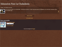 Tablet Screenshot of ciudadaniaeducacion.blogspot.com