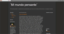 Desktop Screenshot of mimundopensante.blogspot.com