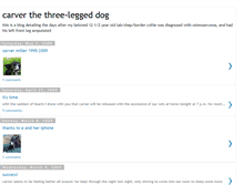 Tablet Screenshot of carverthethreeleggeddog.blogspot.com