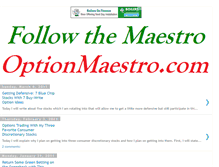 Tablet Screenshot of optionmaestro.blogspot.com