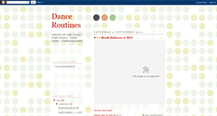 Desktop Screenshot of dance-routines.blogspot.com