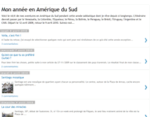 Tablet Screenshot of mon-annee-en-amerique-du-sud.blogspot.com