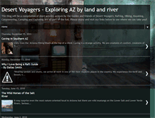 Tablet Screenshot of desertvoyagers.blogspot.com