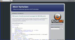 Desktop Screenshot of mitchvanhelden.blogspot.com
