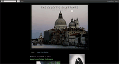 Desktop Screenshot of eclectic-dilettante.blogspot.com