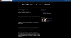 Desktop Screenshot of iamsimonpetertheapostle.blogspot.com