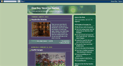 Desktop Screenshot of onedayvacations.blogspot.com