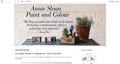 Desktop Screenshot of anniesloanpaintandcolour.blogspot.com