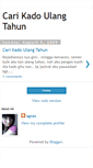 Mobile Screenshot of carikadoulangtahun.blogspot.com