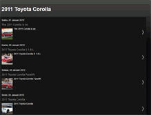 Tablet Screenshot of 2011-toyota-corolla-info.blogspot.com