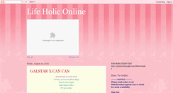 Desktop Screenshot of life-holic-online.blogspot.com