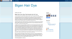 Desktop Screenshot of bigenhairdye.blogspot.com