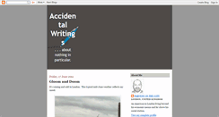 Desktop Screenshot of accidentalwritings.blogspot.com