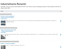 Tablet Screenshot of industrializarearomaniei.blogspot.com