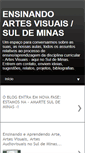Mobile Screenshot of ensinandoartesvisuaisnosuldeminas.blogspot.com
