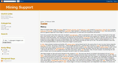 Desktop Screenshot of minesupport.blogspot.com