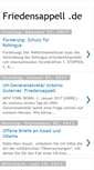 Mobile Screenshot of friedensappell.blogspot.com