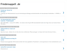Tablet Screenshot of friedensappell.blogspot.com