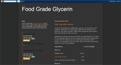 Desktop Screenshot of foodgradeglycerin.blogspot.com
