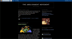 Desktop Screenshot of abolishmentmovement.blogspot.com