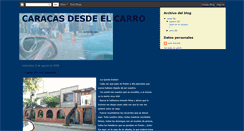 Desktop Screenshot of caracasdesdelcarro.blogspot.com