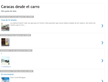Tablet Screenshot of caracasdesdelcarro.blogspot.com