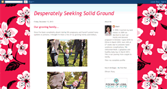 Desktop Screenshot of desperatelyseekingsolidground.blogspot.com