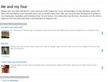 Tablet Screenshot of meandmyfour.blogspot.com