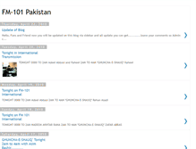 Tablet Screenshot of fm-101pakistan.blogspot.com