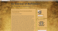 Desktop Screenshot of anextractofreflection.blogspot.com