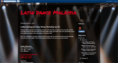 Desktop Screenshot of latindancemalaysia.blogspot.com